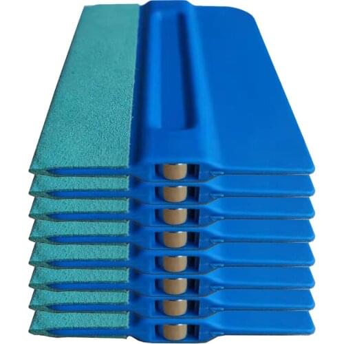 8pcs Window Tinting Blue Magnetic Squeegee with Suede Edge Sign Making Advertising Film Holders Car Vinyl Wrap Tool A46