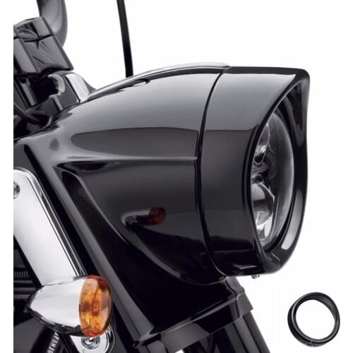 Motorcycle Accessories For 7" Visor Style Headlamp Trim Ring Softail Fatboy 69734-05