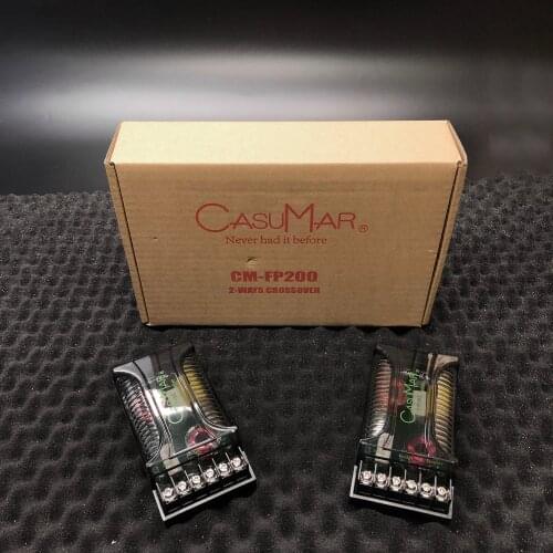 Carwales Car Audio Sound System 2-Way Crossover Tweeter Midrange Bass Two-way Signal Filter Distributor Frequency Divider