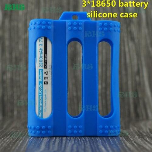 10pcs 100% food grade silicone case for 2600mAh 3.6-3.7V Li-ion Rechargeable Battery, cj 18650 battery free shipping