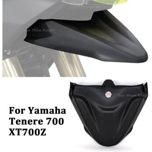 For Yamaha Tenere 700 TENERE700 XT700Z XTZ 700 T7 T700 2019-Motorcycle Parts Front Fender Beak Extension Wheel Cover Cowl Black
