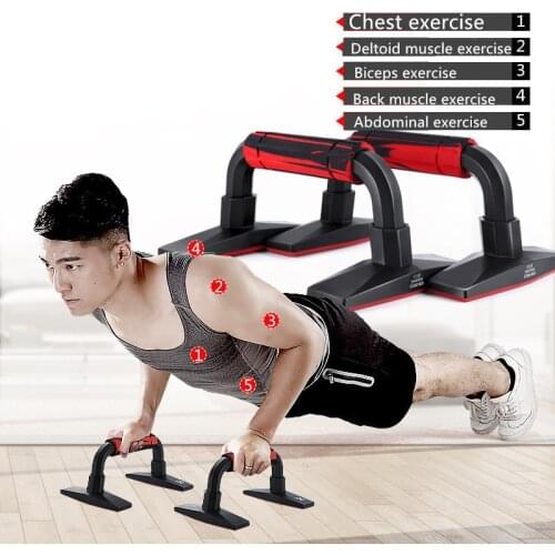Home Gym Exercise Equipment Fitness Push Up Bar Push-Ups Stands Bars for Building Chest Muscles Training Push-up Rack Sports