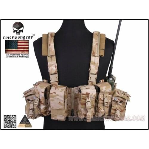 Emersongear LBT 1961A-R Chest Rig Airsoft Combat Molle Chest Rig Multicam Arid EM2977