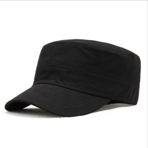 Mens and womens hats simple flat caps Outdoor leisure military cap all-match cap