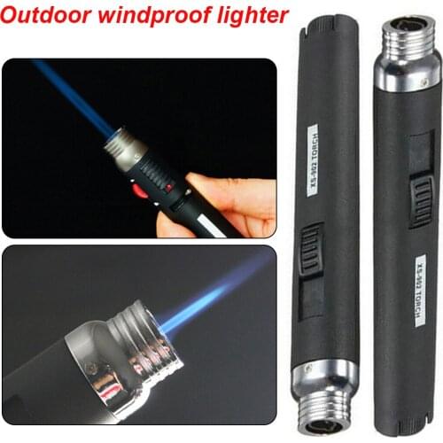 Outdoor Lighter 1300degree Torch Jet Flame Pencil Butane Gas Refillable Fuel Welding Soldering Refillable Fuel Pen