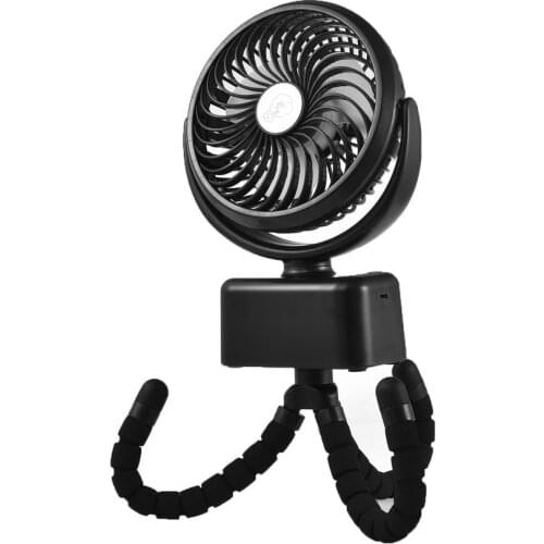 New Mini USB Fan Desk Fan Small Personal Desktop Table Fan Rotate 360 Degrees With USB LED Light For Office Bedroom In Summer