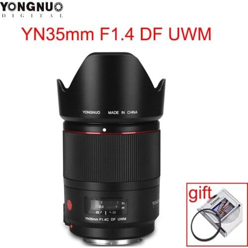 YONGNUO YN35mm F1.4C DF UWM Camera Lens AF MF 35mm F1.4 Ultrasonic Wave Motor Wide Angle Prime Lens for Canon 70D 7D 6D 5D 70D