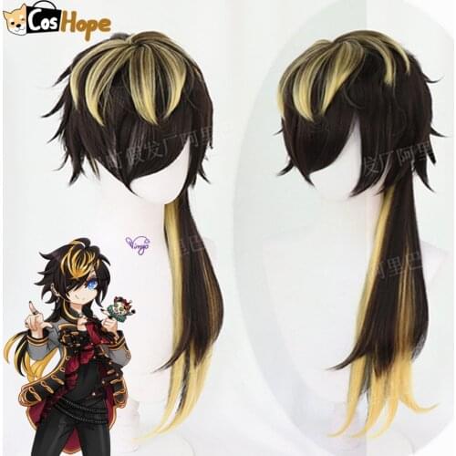 DRB Jyushi Aimono Cosplay Division Rap Battle Cosplay Hypnosis Mic Cosplay Wig Anime Cosplay Heat Resistant Synthetic Wigs