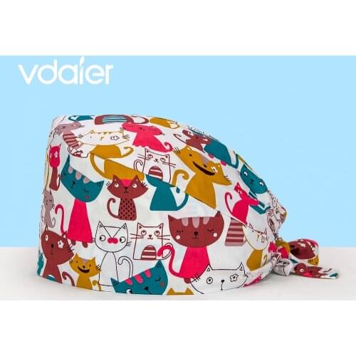 Womens and Mens Scrub Cap scrub hat nurse long hair nursing hats gorros quirurgicos mujer With sweat towel surgical cap