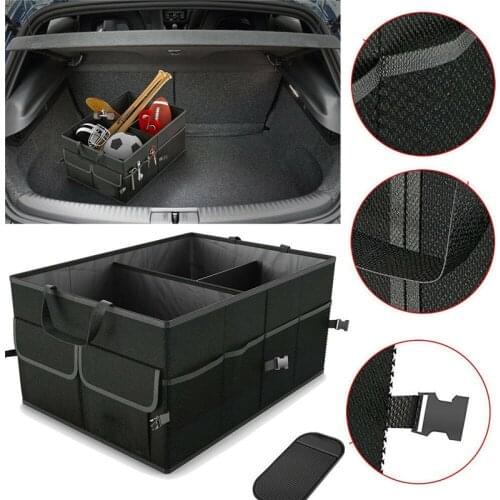 New Black Car Storage Folding Collapse Bin Bag Trunk Cargo Caddy Storage Boxes Organizer SUV Car Useful Storage Box