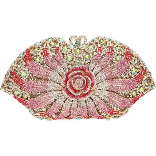 Rhinestone Clutch Party Bag Wedding Bag Party Bag Party bag Crystal jaw-dropping color handbag