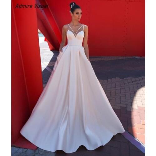 Wedding Dress Stain A-Line Sweetheart Neckline Sleeveless Chapel Train Floor-Length With For Party Bride Gown