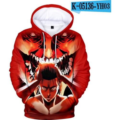 Ttack on Titan Final Season 3D Boys/girls Hoodies Apanese Anime Sweatshirt Casual Fashion Print Hoodie 2021 Children Pullover
