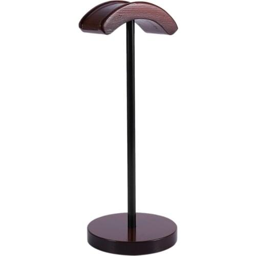 Universal Headset Holder Hanger Wooden Metal Earphone Display Rack Stand Home Office Headphone Shelf Rack Stand Holder