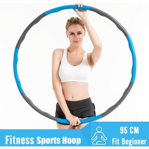 Exercise weights massage sports hoop Detachable foam body building fitness hoop circle Home workout gym equipment accessories