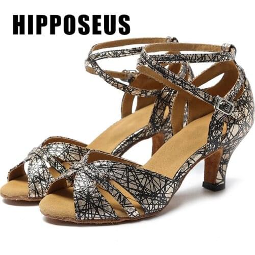 Girls Dance Shoes For Women Ladies Ballroom Latin Modern Tango Jazz Practice Dancing Shoes Salsa Sandals Hipposeus Wholesale