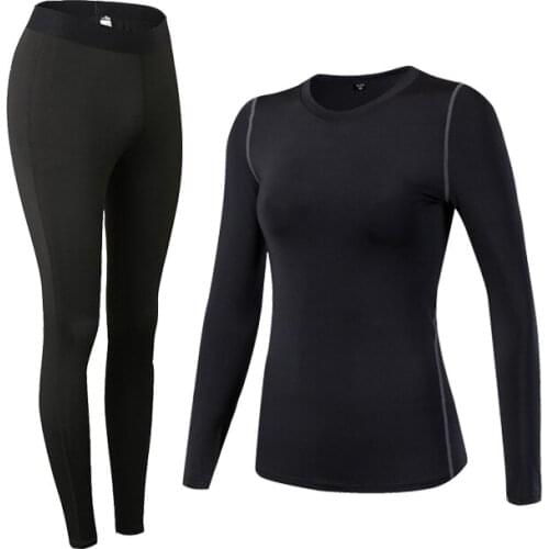 Winter Womens Thermal Underwear sports Sets Quick Dry Long Johns winter clothing woman Comfortable Thermo Underwear Suits