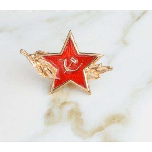 USSR Symbol Avocado Pins Denim clothes bag buckle Button Badge Fruit Jewelry Gift for Military fans