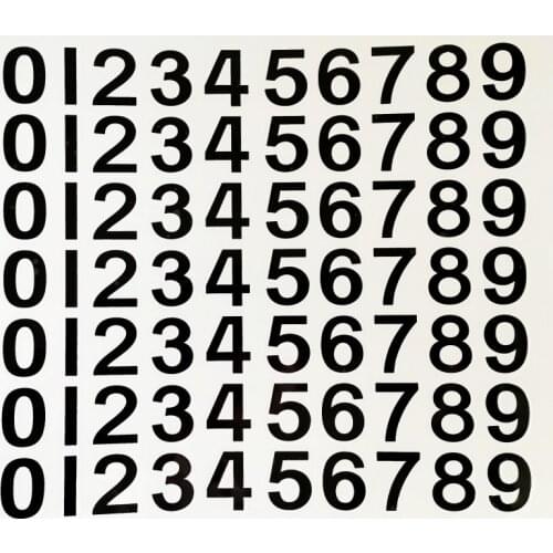 1 Nich (0-9) Metal House Number Wheelie Bin Stickers Street Name,Apply Door Sign Mail Box Numbers Metal Letters Car Sticker