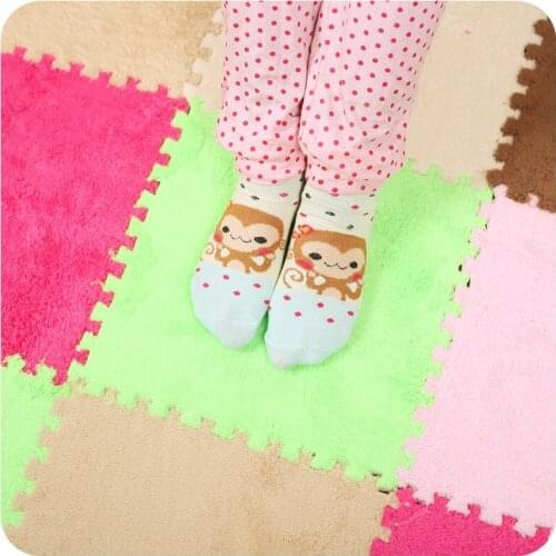 10pcs/lot Household Living Room Full Shop Carpet Balcony Square Cushions Foam Jigsaw Puzzle Creeping Mat Nordic Style F8188