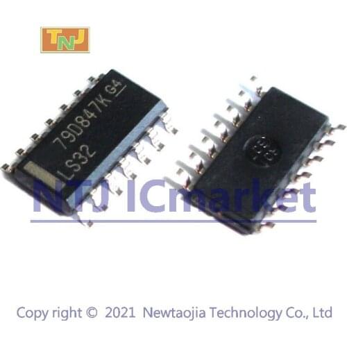 10 PCS SN74LS32DR SOP-14 SN74LS32D 74LS32 LS32 Quad 2-input positive-OR gates 14-SOIC Chip IC