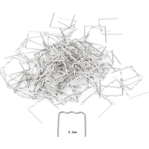 100Pcs/Set Precut 0.6mm 0.8mm Hot Semi-wave Flat Staples for Plastic Stapler Repair Welder repair tool