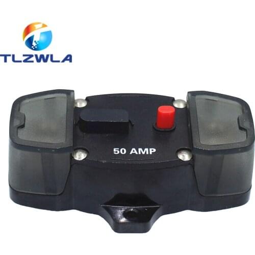 80A 100A 160A 200A 300A Car Audio Amplifier Circuit Breaker Fuse Holder AGU Style Stereo Refit 4GA Cable for 12V Protection