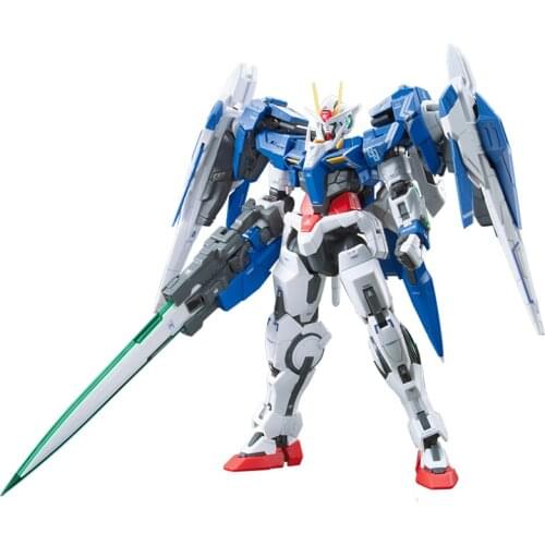 Bandai Gundam Mobile Suit Oo Raiser Celestial Being Mobile Suit Gn-0000 +Gnr-010 Super Value Action Figure Kids Toy Gift