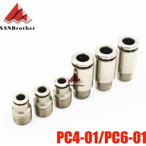 3D Printer PC4-01 PC6-01 Pneumatic Connectors UM2 Ultimaker 2 Extended+ Remote Bowden PTFE Tube Quick Fittings Good Quality Hot