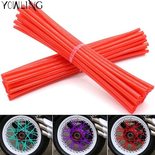 Motorcycle Wheel Rim Spoke Skins Covers for honda 125 CRF2CRF 250 450R X XT 225 250R XR250 400 600 650 yamaha yz yzf 250 exc