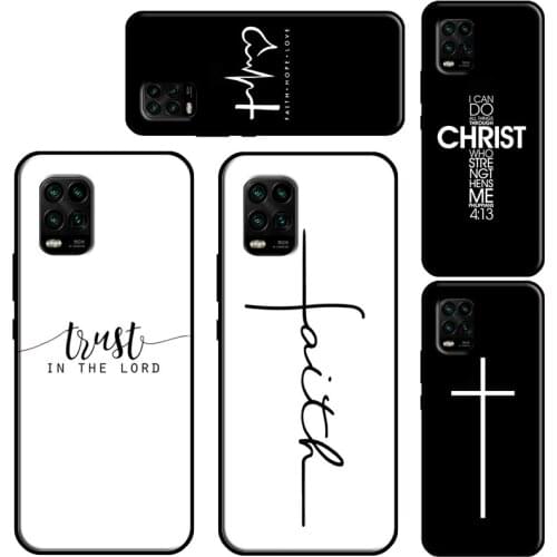 Christian Symbol Case For Xiaomi Mi 11 Lite 10 9 9T 10T Pro A3 11 Ultra POCO M3 X3 Pro F2 F3 Phone Fundas