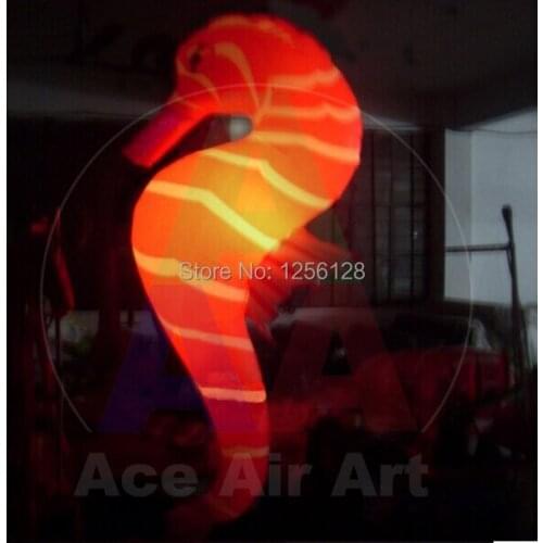 Customized Hanging Light Decoration Inflatable Hippocampus 1.5 m Long