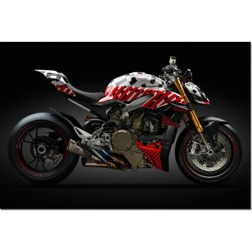 Ducati Panigale V4 Streetfighter Motorcycle Poster Canvas Prints Modern Wall Art Painting Wall Picture For Living Room Decor