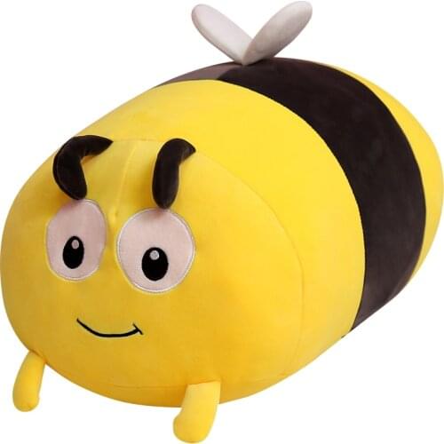 Kawaii Honeybee Plush Toy Cute Bee with Wings Soft Ladybug Stuffed Baby Pillow Lovely Toys for Children Appease Birthday Gift
