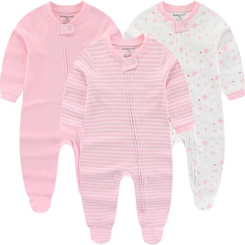 Summer 2021 Baby girls clothing Long Sleeve Cotton Newborn Pajamas i love daddy printed baby Rompers ropa bebe Clothes