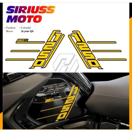 Motorcycle Side Tank Sticker Case for BMW R1200GS R1250GS Adventure 2014-2021 40 Years GS Decal