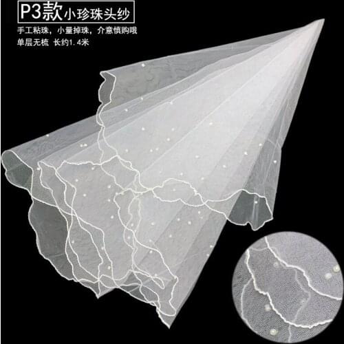 New 1.4 Meters One Layerulle Short Wedding Veil New White Ivory Velos De Novia