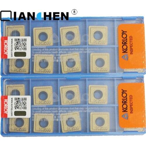 Original Korea Korloy SPMT130410-PD PC3500 SPMT130410-PD PC5300 SPMT180510PD PC3500 (10pcs/lot)Internal turning tool Inserts