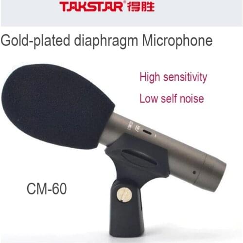 Hot Sell Takstar CM-60/ CM60 Professional Recording Microphone Portable Condenser Microphone For Musical Instrument TV And Radio