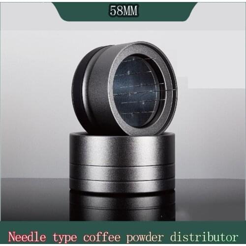 Manual Barista Powder Coffee Espresso Latte 58mm Coffee Tamper Distributor Leveler Tool Needle type coffee powder distributor