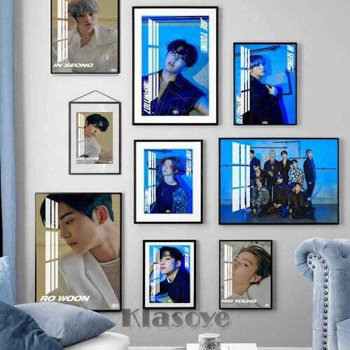 SF9 Kpop Music Wall Hanging Print Poster Fashion Modern Living Room Home Decor Fans Collect Gift Bar Pub Club Canvas Painting