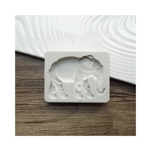 PRZY Elephant Silicone Mold Fondant Mold Cake Decorating Tools Chocolate Silicone Cake Moulds Clay Candy Molds Sugarcraft Resin