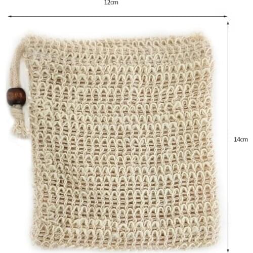 Massage Handbag Bathing Horny Anti-Slip Sleeve Natural Cotton And Linen Soap Bath Products Bathed And Foamed Net Soap Bag Set