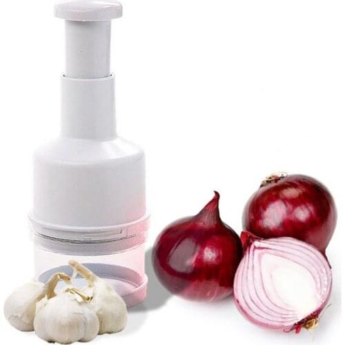 Garlic Grater Slicer Manual Multifunctional Easy Use Durable Safe Stainless Steel Garlic Onion Food Chopper Kitchen Tools