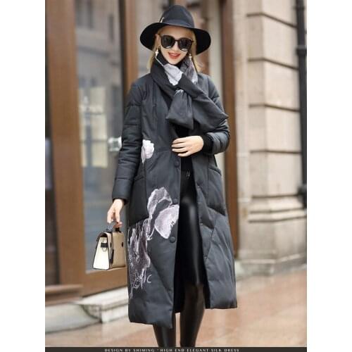 Womens 2020 Fur Coat Female Sheepskin Coat Warm Down Jacket Winter Coat Women Real Leather Jacket with Leather Scarf MY