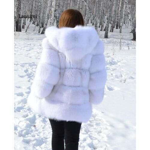 Womens fur coat female new winter faux fur coat artificial fur jackets for women rabbit hair Leather grass plus size women coat