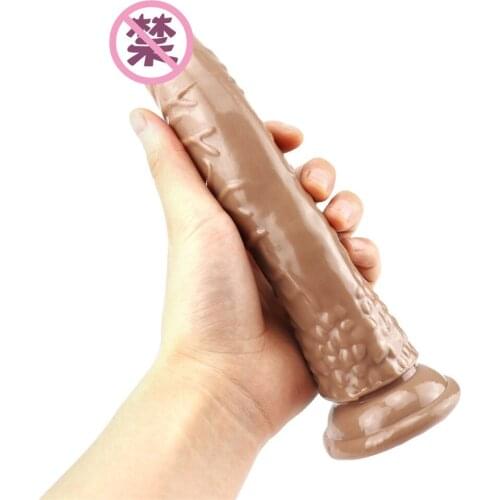 10 Inch Realistic Dildo with Powerful Sucker Real Glans and Raised Testicles Real Anal Plug Perfect Anal Dildo Big Penis Sex Toy