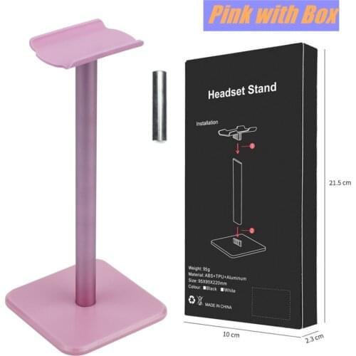 2021 Upgraded Gaming Headsets Stand simple Style aluminum tube non-slip foot pad with counterweight Wireless Headset Accessories