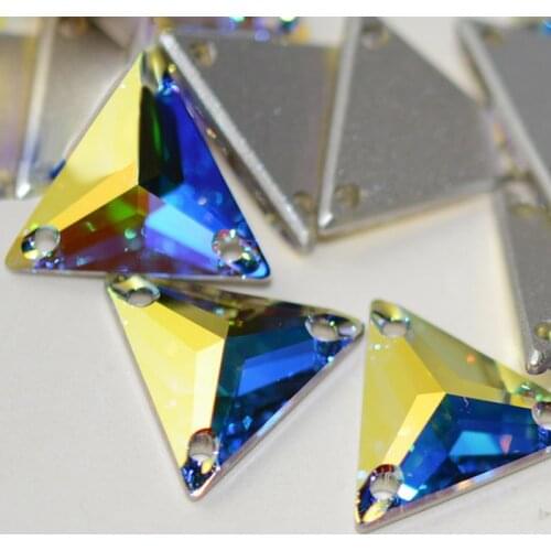 3270 Trilliant 12mm 16mm 22mm Sew On rhinestone applique Glass Crystal AB Sewing Strass For Jewelry Dress Decoration Clothes