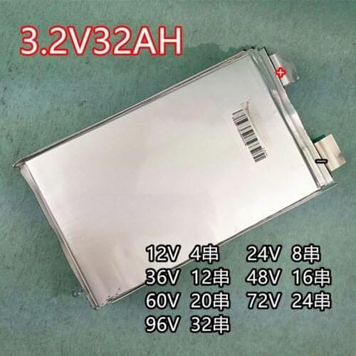 4pcs New 3.2v 30Ah Lifepo4 Cell 111458258 for Pack Diy 12.8v 30Ah Lifepo4 Battery 12v 30ah 1000w Solar Power Lighting System